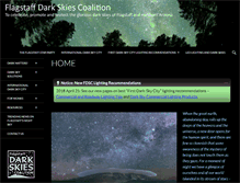 Tablet Screenshot of flagstaffdarkskies.org